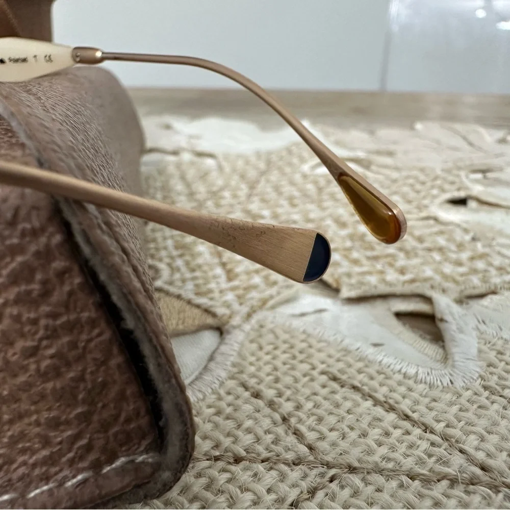 Oliver Peoples Sunglasses Hobson White Blue Mirror Polarized Unisex READ GUC